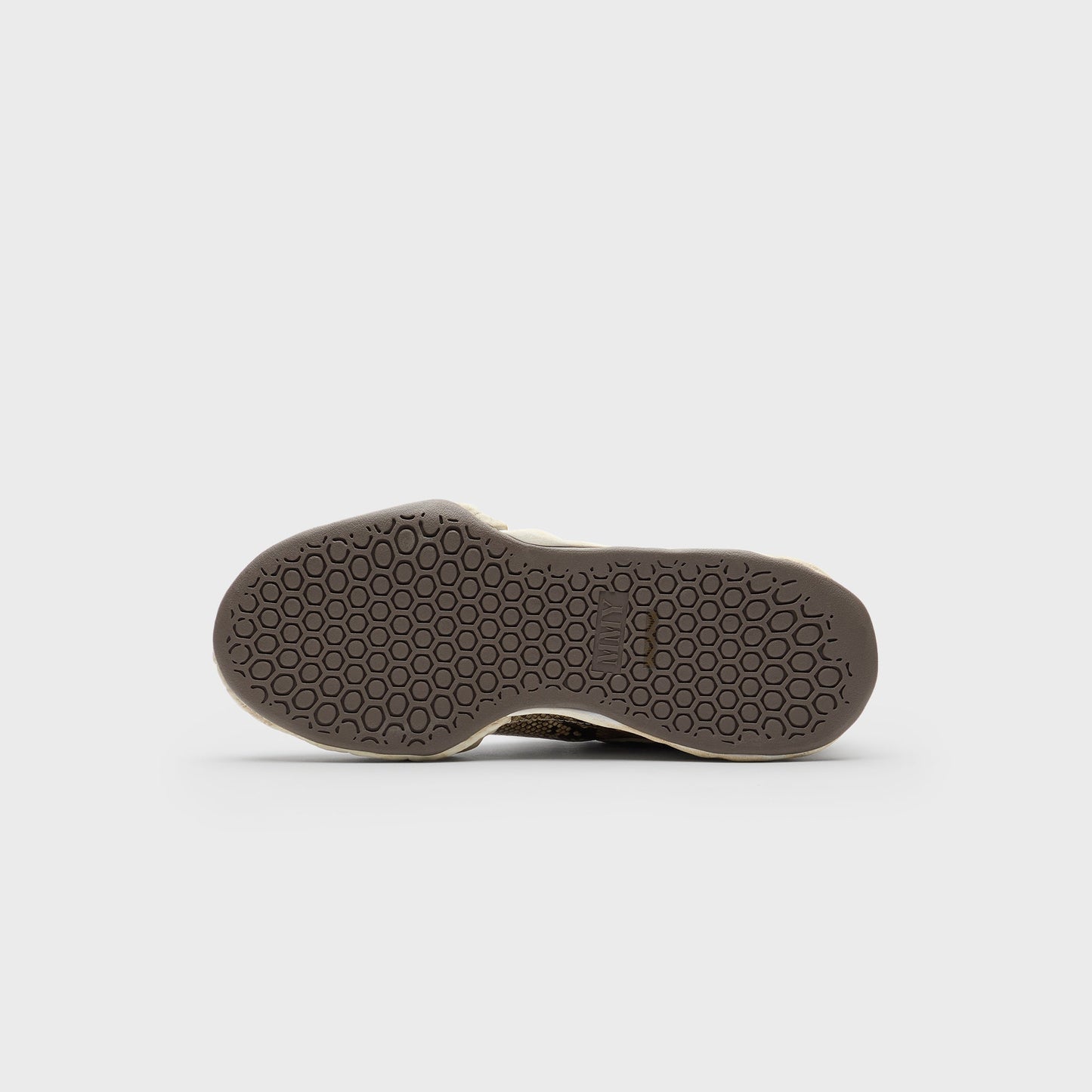 Mihara Yasuhiro Herbie Original Sole Printed Python Leather Low Top Sneaker - Natural