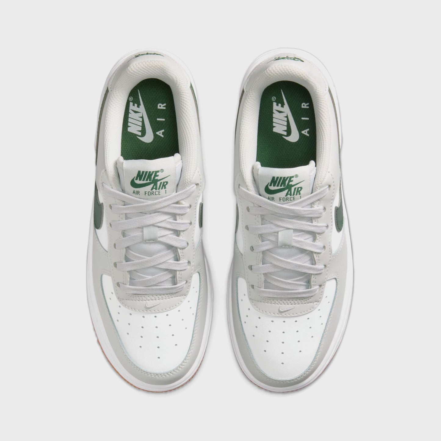 Nike GS Air Force 1 - Photon Dust / White / Fir / Gum Medium Brown