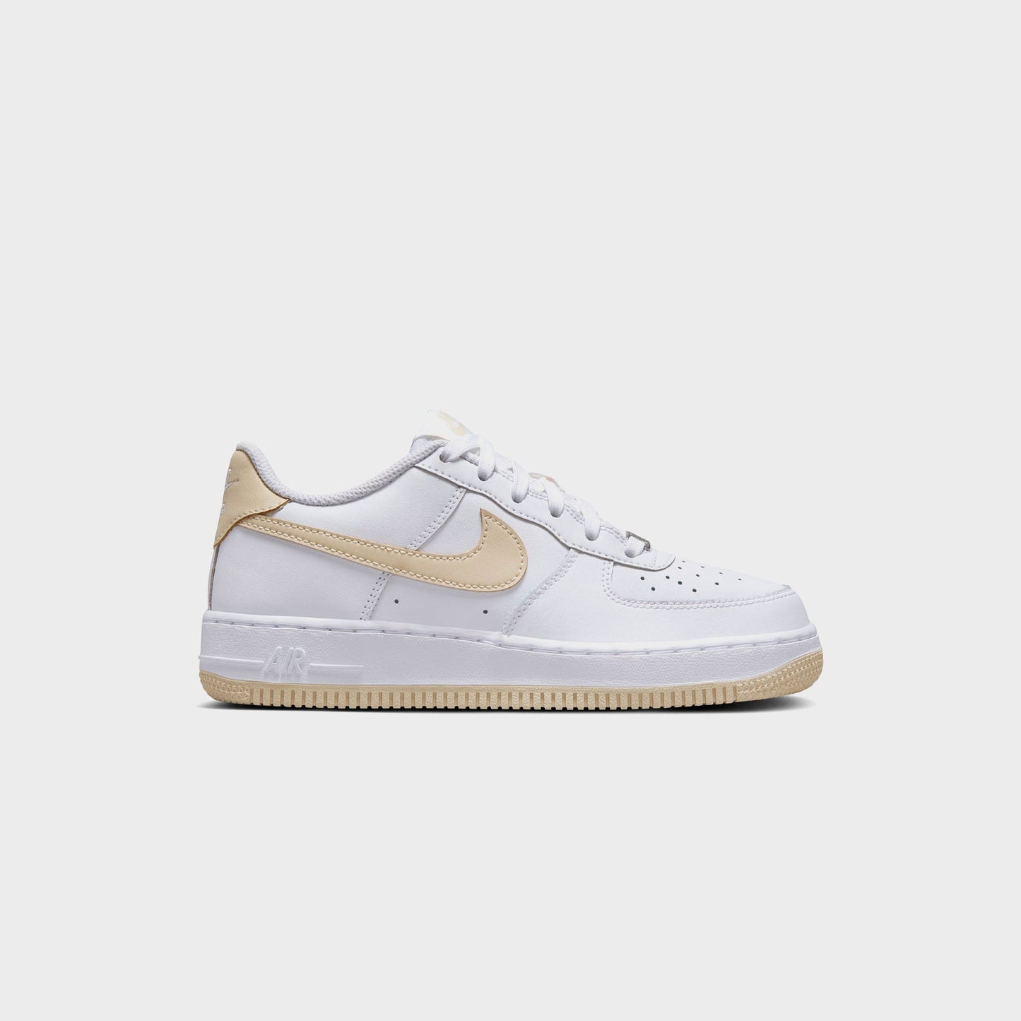 Nike GS Air Force 1 Bg - White / Light Khaki