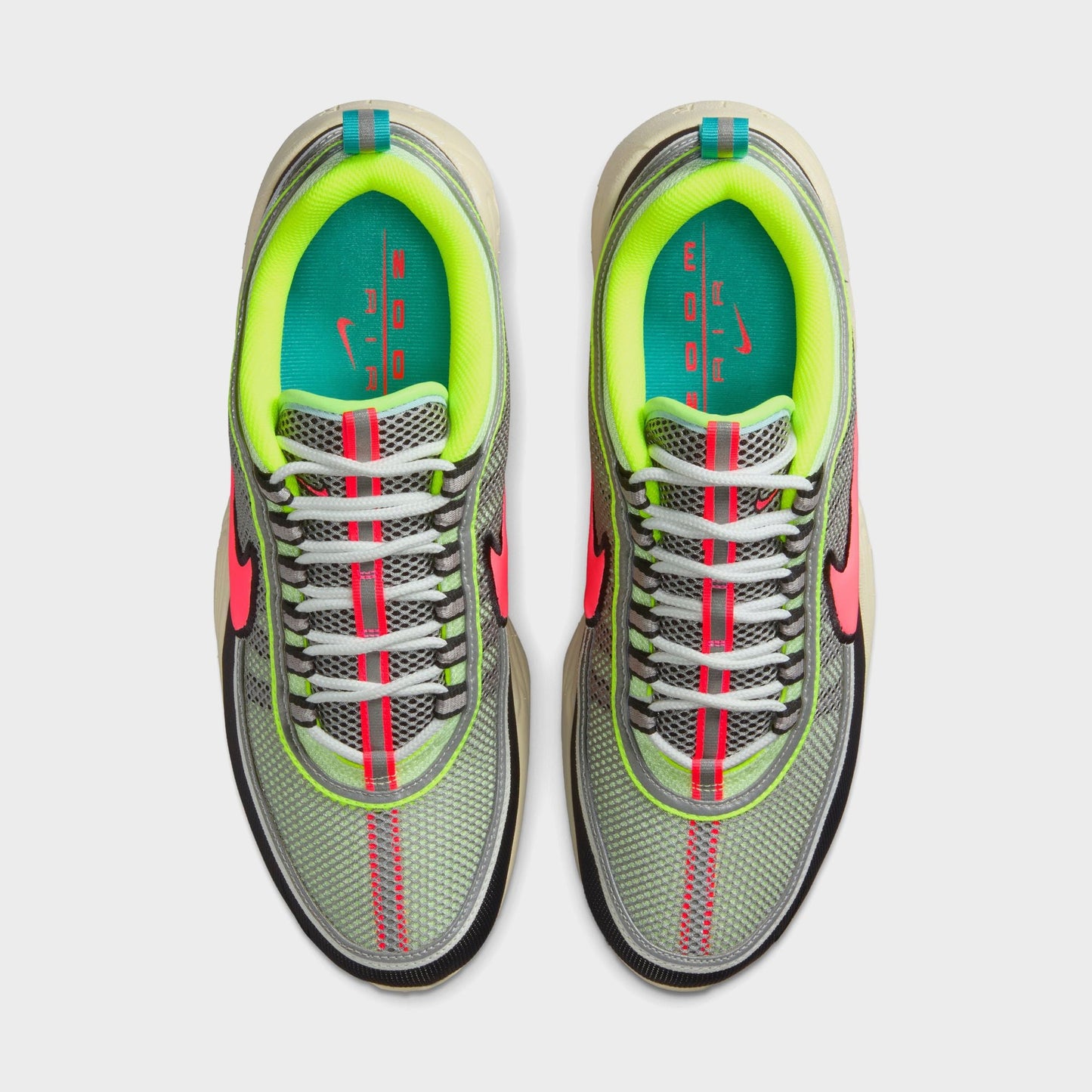 Nike Air Zoom Spiridon - Barely Volt / Hot Punch / Metallic Silver / Summit White / Black