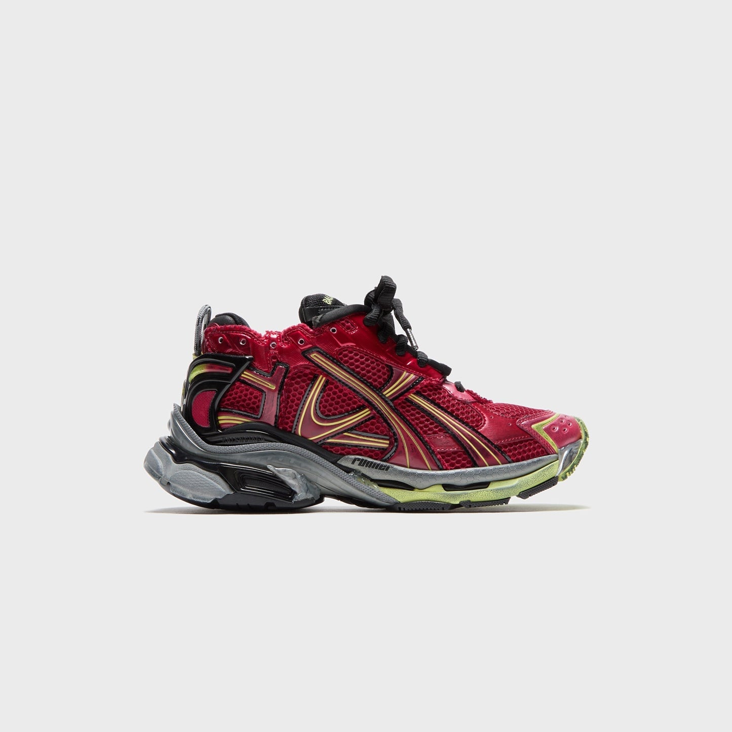 Balenciaga Runner Sneaker - Red / Fluorescent Yellow / Grey / Black