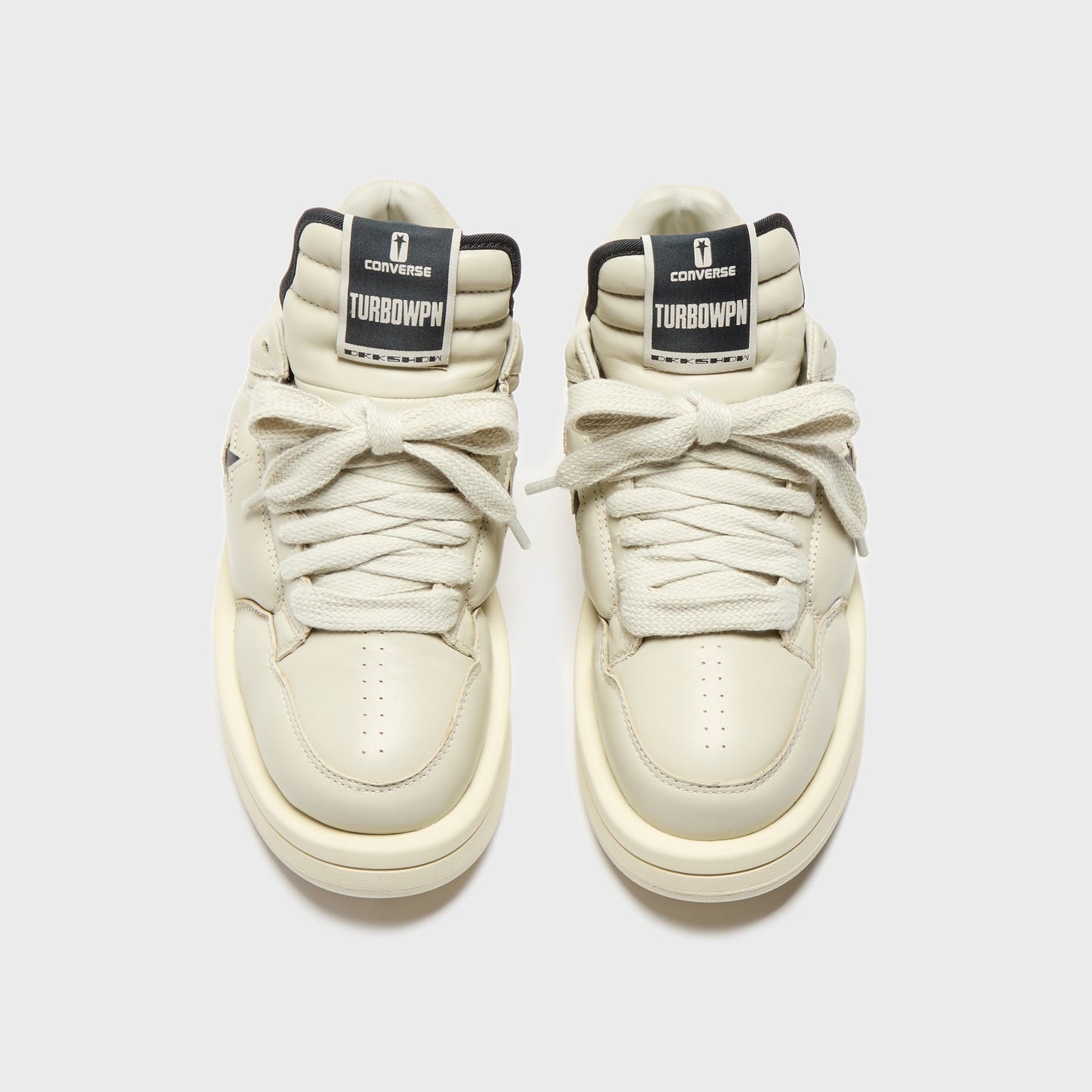 Rick Owens x Converse DRKSHDW Turbowpn Ox - Pelican / Black / Cloud Cream