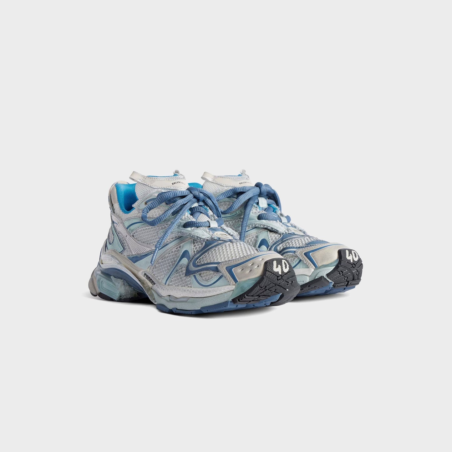 Balenciaga Runner 2 - White / Blue Mix / Beige