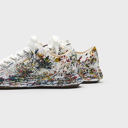 Mihara Yasuhiro Peterson 23 Original Sole Sputtering Canvas Low Top Sneaker - White