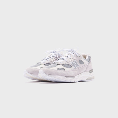 New Balance 992 Made in USA - White / Silver Metalic