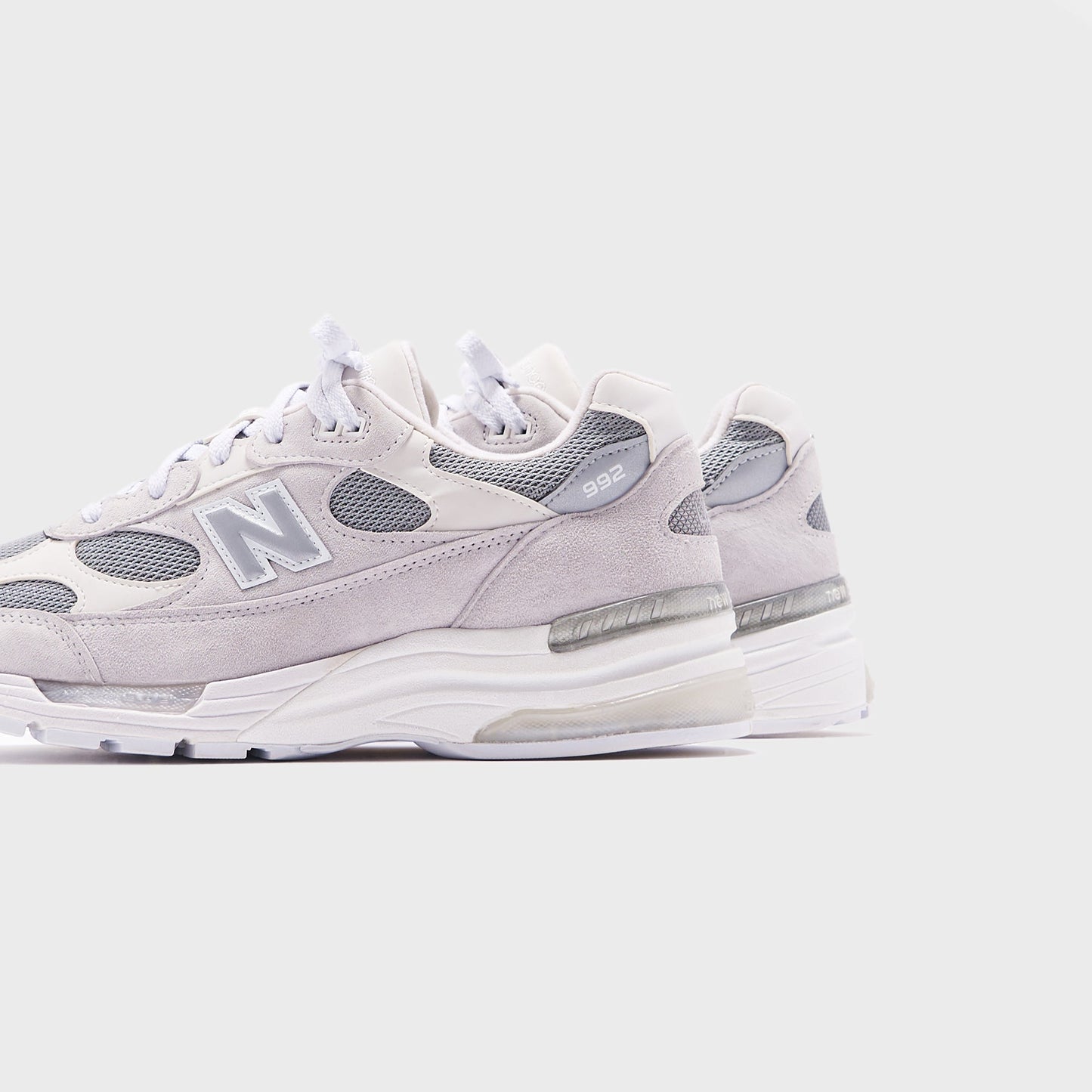 New Balance 992 Made in USA - White / Silver Metalic