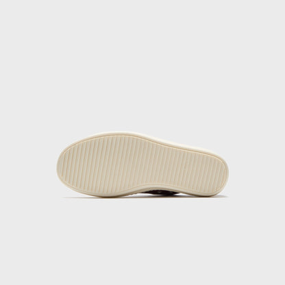 Rick Owens Scarpe In Pelle Low Sneaker - Rosewood / Milk / Milk