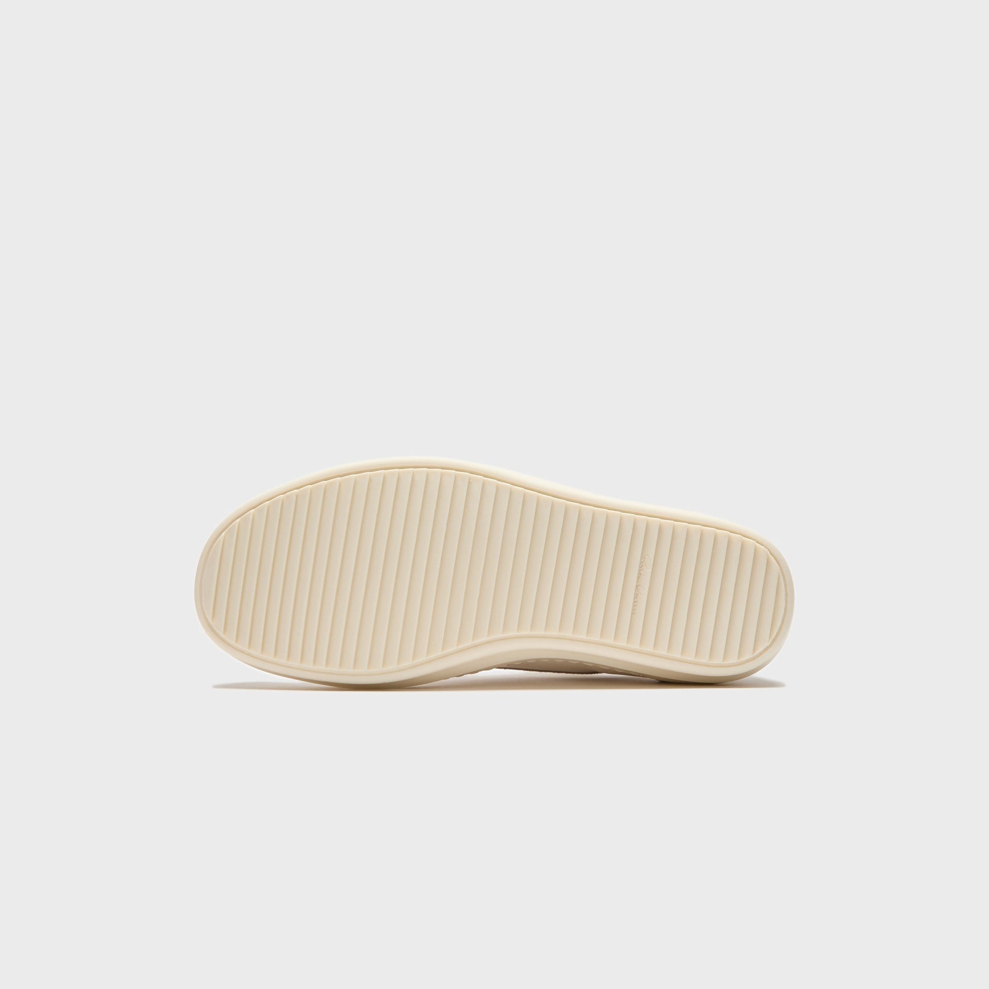 Rick Owens Scarpe In Pelle Vintage Sneaks - Milk / Milk / Milk